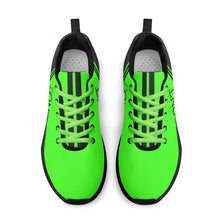Load image into Gallery viewer, Striker 25s Black Logo & Neon Green Adult EVA Mesh Walking Running Shoes