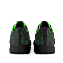 Load image into Gallery viewer, Striker 25s Black Logo & Neon Green Adult EVA Mesh Walking Running Shoes
