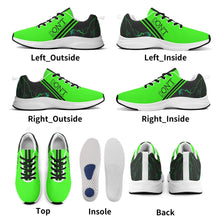 Load image into Gallery viewer, Striker 25s Black Logo & Neon Green Adult EVA Mesh Walking Running Shoes