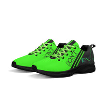 Load image into Gallery viewer, Striker 25s Black Logo & Neon Green Adult EVA Mesh Walking Running Shoes