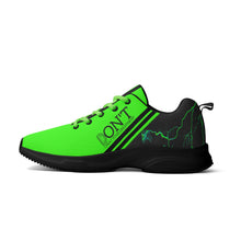 Load image into Gallery viewer, Striker 25s Black Logo & Neon Green Adult EVA Mesh Walking Running Shoes