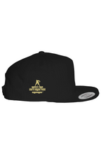 Load image into Gallery viewer, DCYG HOCKEY FANS Gold Logo & Black Cotton Twill S
