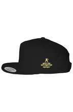 Load image into Gallery viewer, DCYG HOCKEY FANS Gold Logo & Black Cotton Twill S