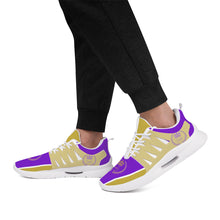 Load image into Gallery viewer, Royalty 24 Purple ,Gold Logo & Stripes Unisex New Training Runing Shoes