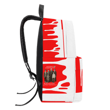 Load image into Gallery viewer, Ancestors+ Italian, Family, White Logo, Drip & Red Cotton Backpack