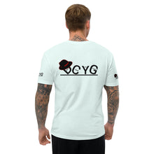 Load image into Gallery viewer, DCYG Black Fadora & Black logo Short Sleeve T-shirt