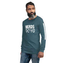 Load image into Gallery viewer, DCYG NERDS White Logo Unisex Long Sleeve Tee