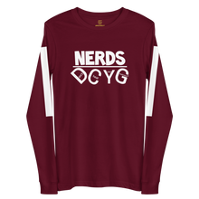 Load image into Gallery viewer, DCYG NERDS White Logo Unisex Long Sleeve Tee