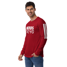 Load image into Gallery viewer, DCYG NERDS White Logo Unisex Long Sleeve Tee