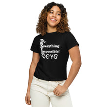 Load image into Gallery viewer, DCYG DEI 24 White Logo Women’s high-waisted t-shirt