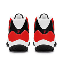 Load image into Gallery viewer, SWAN Red Dragon Logo A, Red, Black ,WhiteHigh Top Air Retro Sneakers - White