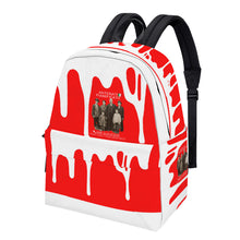 Load image into Gallery viewer, Ancestors+ Italian, Family, White Logo, Drip & Red Cotton Backpack