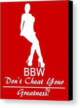 Load image into Gallery viewer, Bbw - Canvas Print