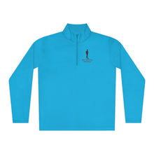 Load image into Gallery viewer, DCYG Black logo Man W/ Hat Quarter-Zip Pullover
