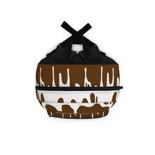 Load image into Gallery viewer, DCYG DRIP 24 White logo &amp; Dark Brown  Backpack
