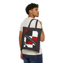 Load image into Gallery viewer, Copy of DCYG White Logo&amp; Red ,White &amp; Black Cotton Canvas Tote Bag
