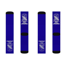 Load image into Gallery viewer, DCYG STX White Phi Beta Sigma &amp; Blue Socks
