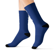 Load image into Gallery viewer, DCYG STX Blue &amp; White Socks
