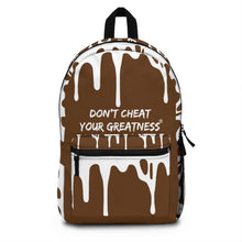 Load image into Gallery viewer, DCYG DRIP 24 White logo &amp; Dark Brown  Backpack
