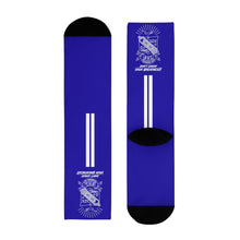Load image into Gallery viewer, DCYG  White Phi Beta Sigma &amp; Blue Crew Socks (EU)
