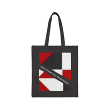 Load image into Gallery viewer, Copy of DCYG White Logo&amp; Red ,White &amp; Black Cotton Canvas Tote Bag
