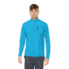 Load image into Gallery viewer, DCYG Black logo Man W/ Hat Quarter-Zip Pullover
