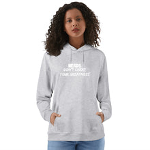 Load image into Gallery viewer, DCYG NERDS White Logo Adult Cotton Hoodie
