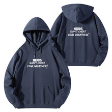 Load image into Gallery viewer, DCYG NERDS White Logo Adult Cotton Hoodie
