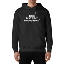Load image into Gallery viewer, DCYG NERDS White Logo Adult Cotton Hoodie
