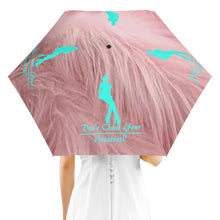 Load image into Gallery viewer, DCYG Xclusive Pink Fur  Umbrella Printing Outside
