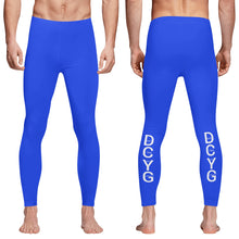 Load image into Gallery viewer, DCYG Xclusive Blue &amp; White  Mens  Leggings &amp; Running Tights
