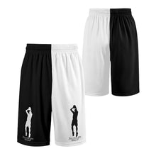 Load image into Gallery viewer, DCYG Mens Black  &amp; White  Mesh Basketball Shorts &amp; Running Short Pants
