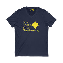 Load image into Gallery viewer, DCYG Version 2 Unisex Jersey Short Sleeve V-Neck Tee
