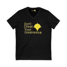 Load image into Gallery viewer, DCYG Version 2 Unisex Jersey Short Sleeve V-Neck Tee
