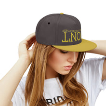 Load image into Gallery viewer, UX Gold Logo Charcoal Brown &amp; Gold Snapbacks
