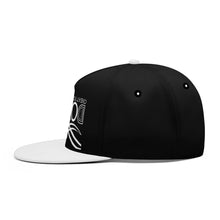 Load image into Gallery viewer, UX White Logo Black &amp; White Snapbacks
