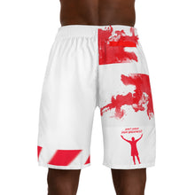 Load image into Gallery viewer, DCYG Red &amp; White 2nd Edition Men's Jogger Shorts (AOP)
