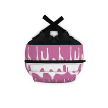 Load image into Gallery viewer, DCYG DRIP 24 White logo &amp; Light Pink Backpack
