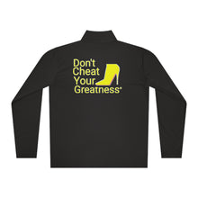Load image into Gallery viewer, DCYG Yellow Red Bottoms Unisex Quarter-Zip Pullover
