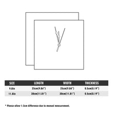 Load image into Gallery viewer, Royalty 24 Black Logo &amp; Orange PVC and Square Wall Clock - No scale for Living Room Office
