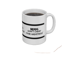 Load image into Gallery viewer, DCYG NERDS Black Logo  Ceramic Coffee Cups, 11oz, 15oz
