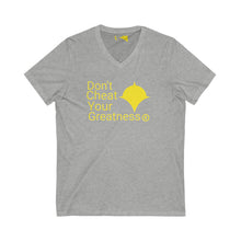 Load image into Gallery viewer, DCYG Version 2 Unisex Jersey Short Sleeve V-Neck Tee
