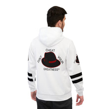 Load image into Gallery viewer, DCYG Black &amp; Red Fedora Athletic Hoodie (AOP)
