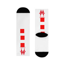Load image into Gallery viewer, DCYG Red &amp; White Womens Crew Socks (EU)
