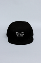 Load image into Gallery viewer, 3 Ancestors Black Logo snapback hats
