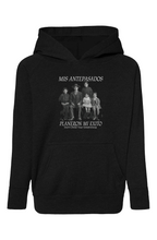 Load image into Gallery viewer, Ancestors+ Latino Family, White Logo Raglan Hooded Sweatshirt
