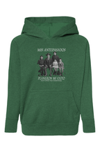 Load image into Gallery viewer, Ancestors+ Latino Family, White Logo Raglan Hooded Sweatshirt
