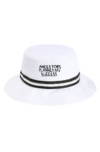 Load image into Gallery viewer, Ancestors , Black , Logo &amp; White Oxford Performance Bucket Hat
