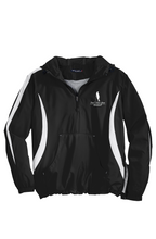 Load image into Gallery viewer, Female Golfer , White Logo Color block Raglan Anorak

