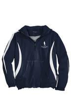 Load image into Gallery viewer, Female Golfer , White Logo Color block Raglan Anorak
